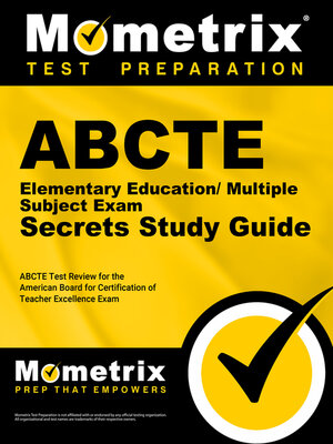 cover image of ABCTE Elementary Education/Multiple Subject Exam Secrets Study Guide